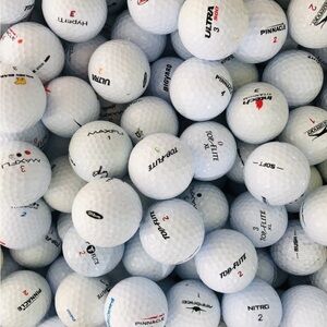 100 Near Mint 5A/4A ASSORTED BRAND USED GOLF BALLS Titleist TopFlite TopGolf